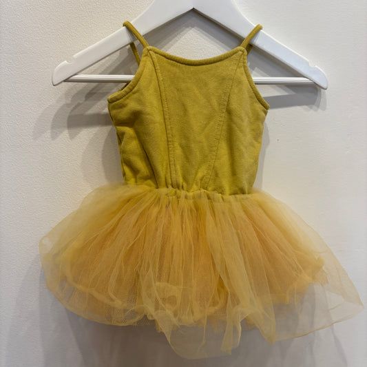 MARLOW & MAE mustard tutu, size 6-12m