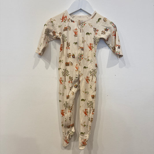 PUREBABY Animals zip suit, 6-12m