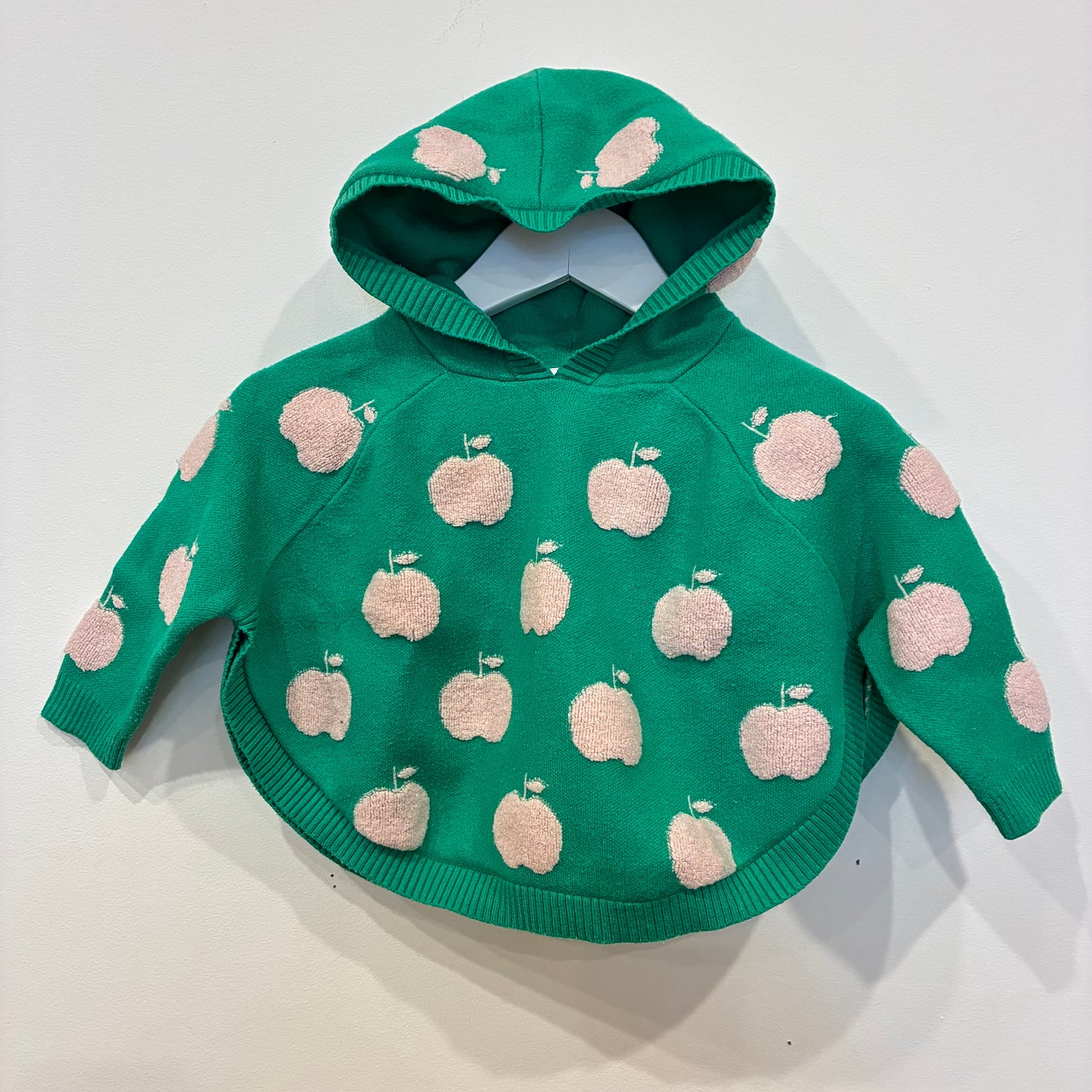 SEED Green Poncho, 12-18m