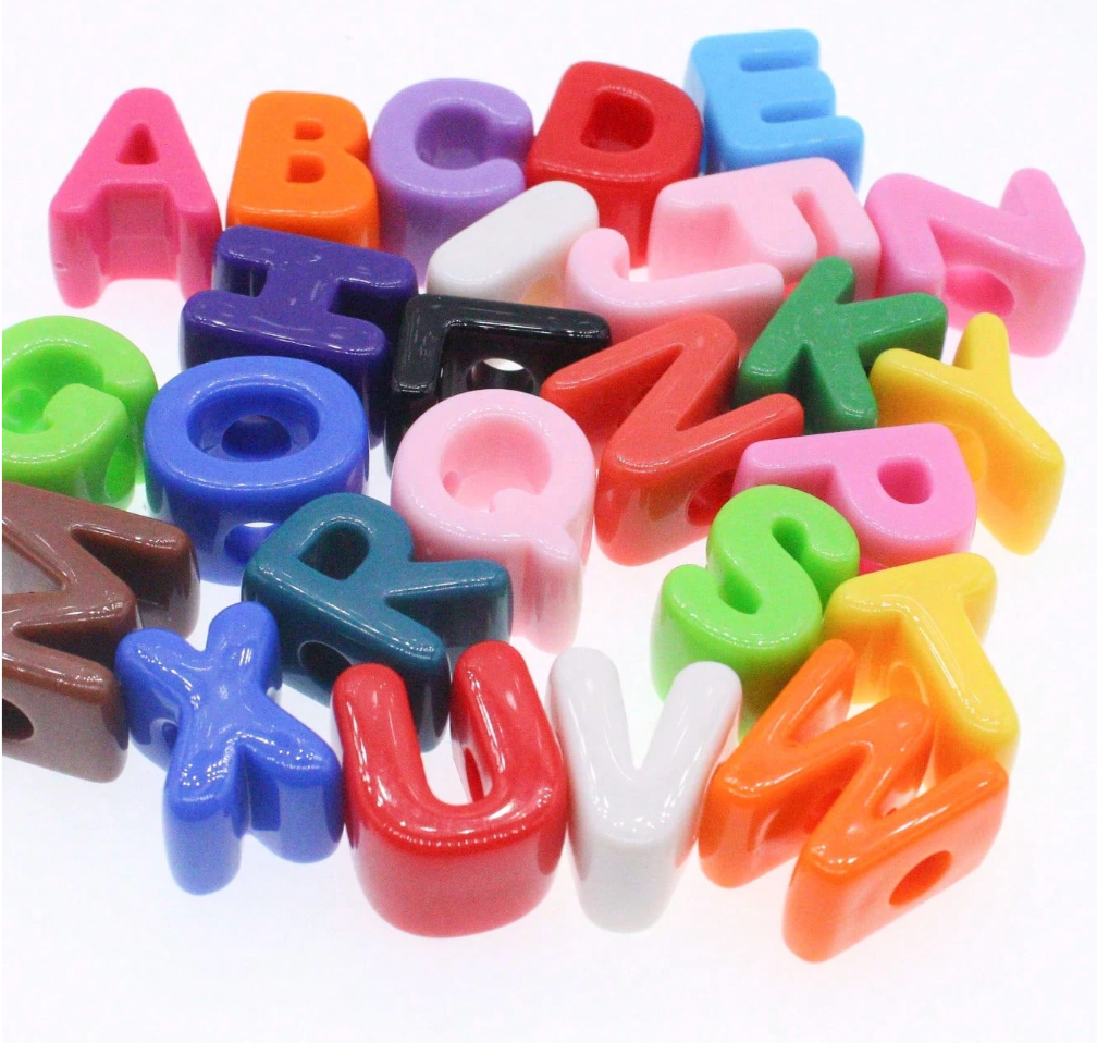 Chunky Letter Charms.