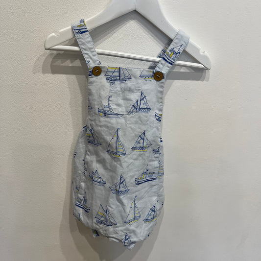 PUREBABY yacht romper, size 1