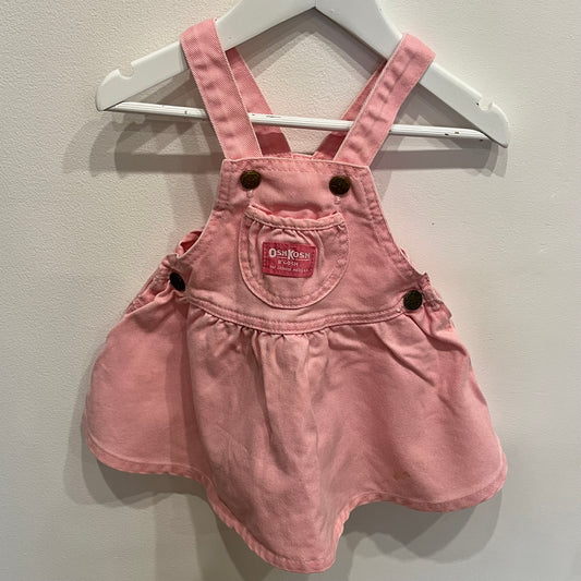 OSH KOSH pink denim dress, size 6-12m