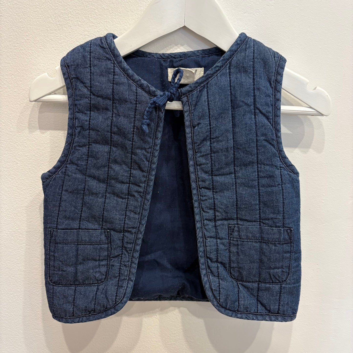 COTTON ON denim vest, size 6-12m