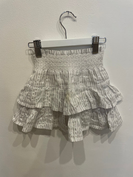 SEED Silver & white skirt, size 4