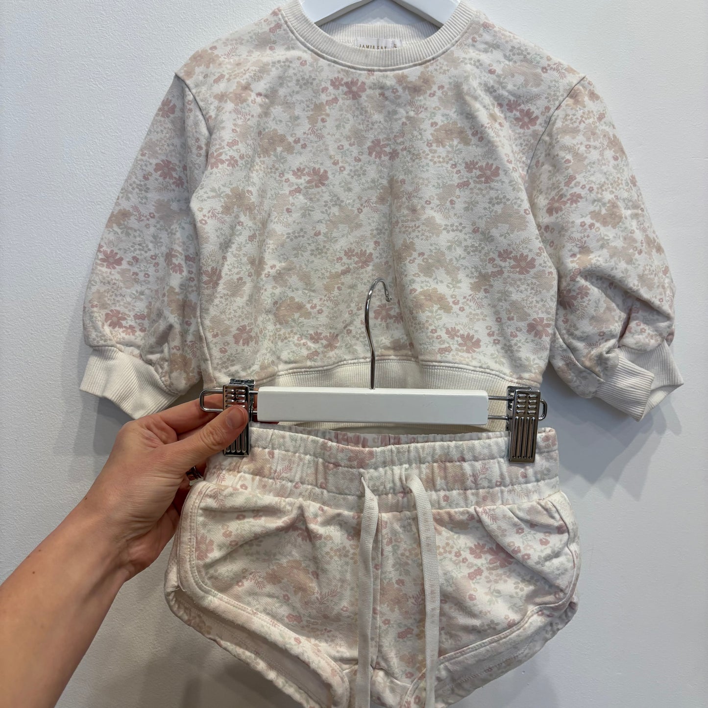 JAMIE KAY white floral set, size 3