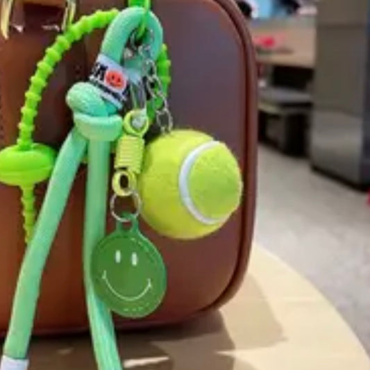 Tennis Ball Keyring
