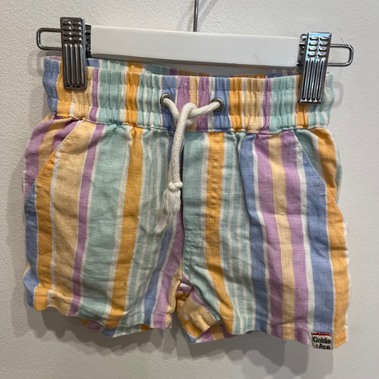 GOLDIE & ACE stripe shorts, size 6-12m