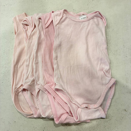 ANKO 5 Pink Bodysuits, 6-12m