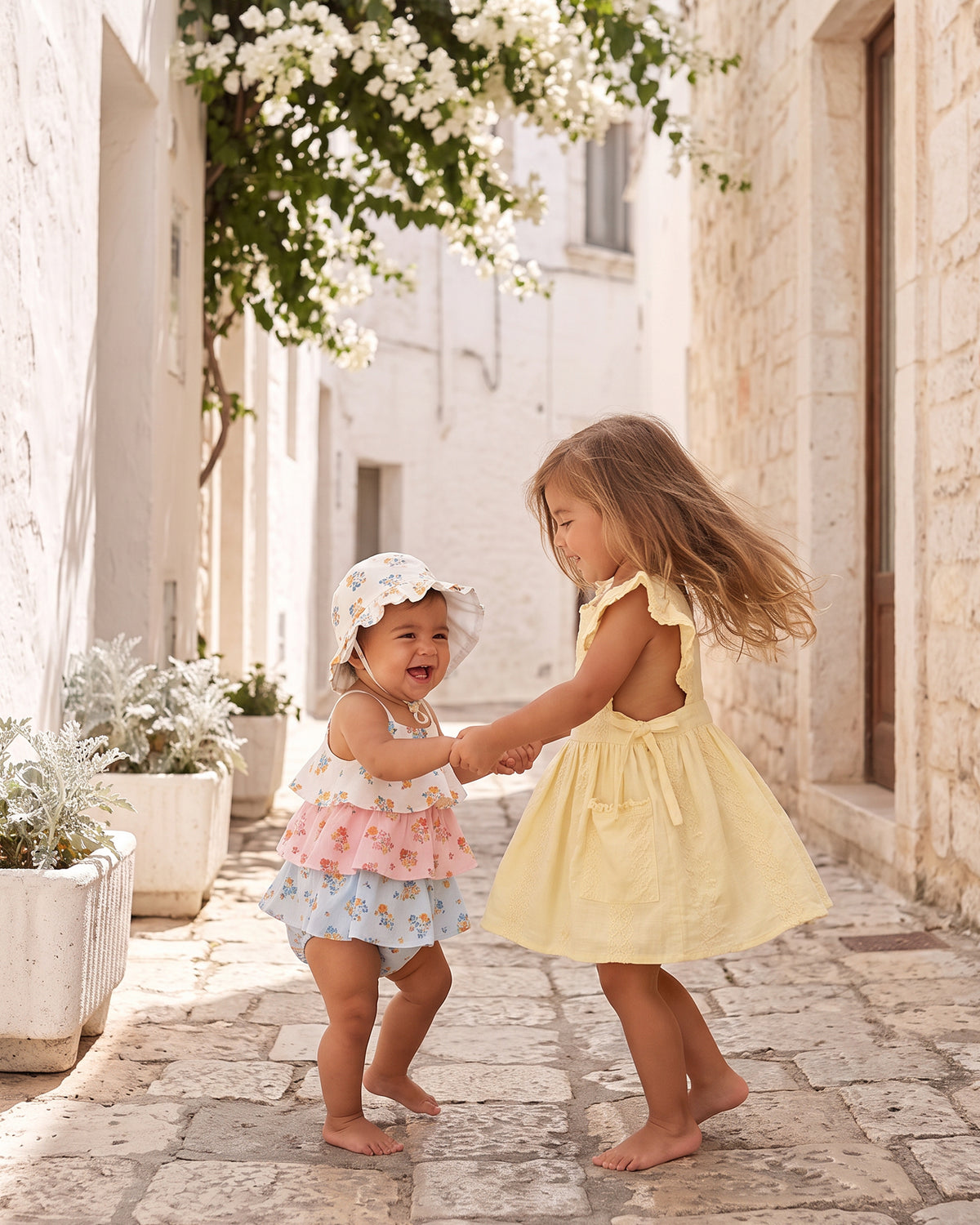 Florence Baby Pinafore, Lemon