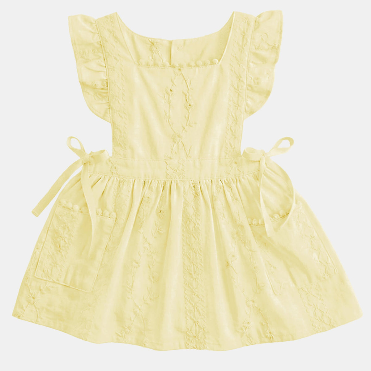 Florence Baby Pinafore, Lemon