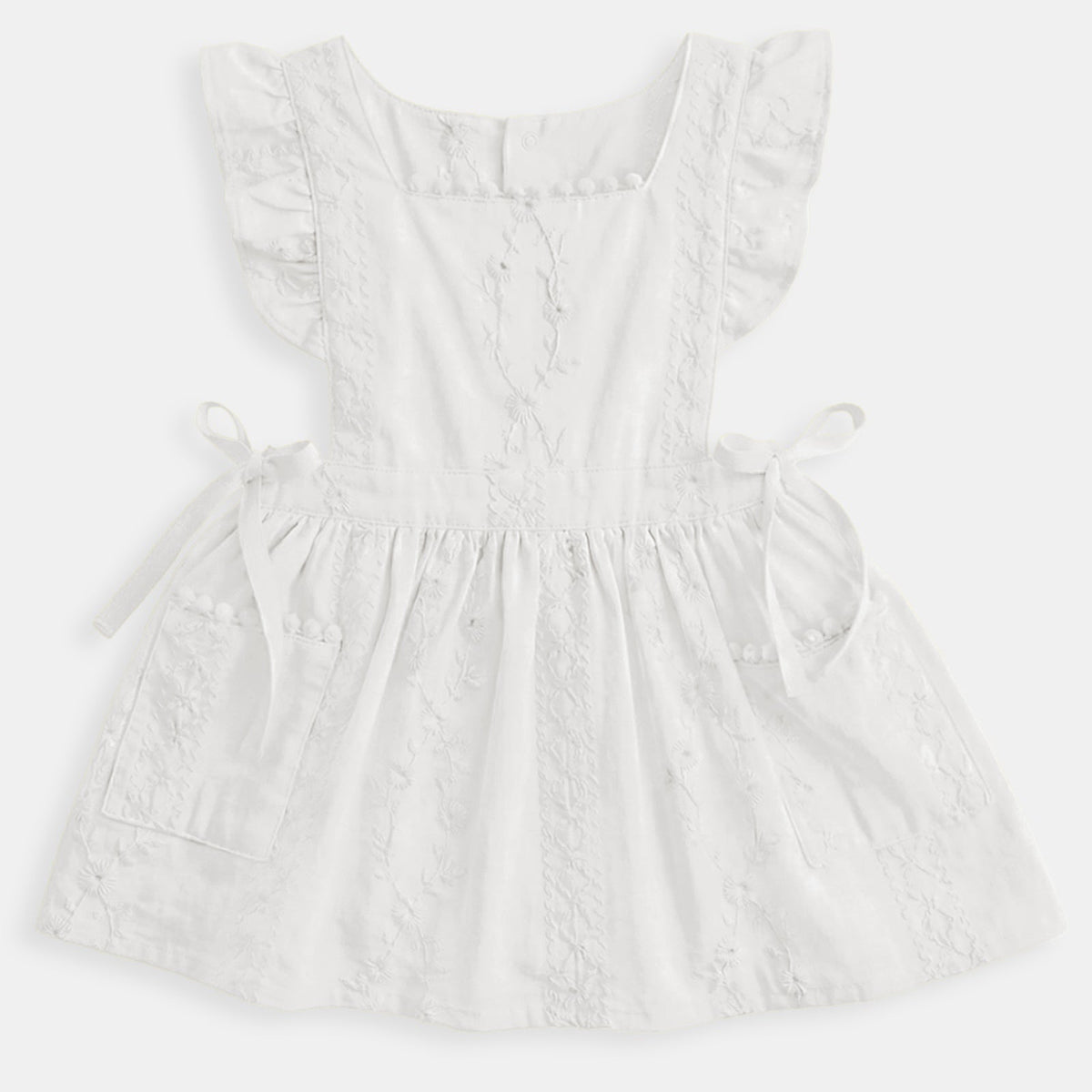 Florence Baby Pinafore, Vanilla