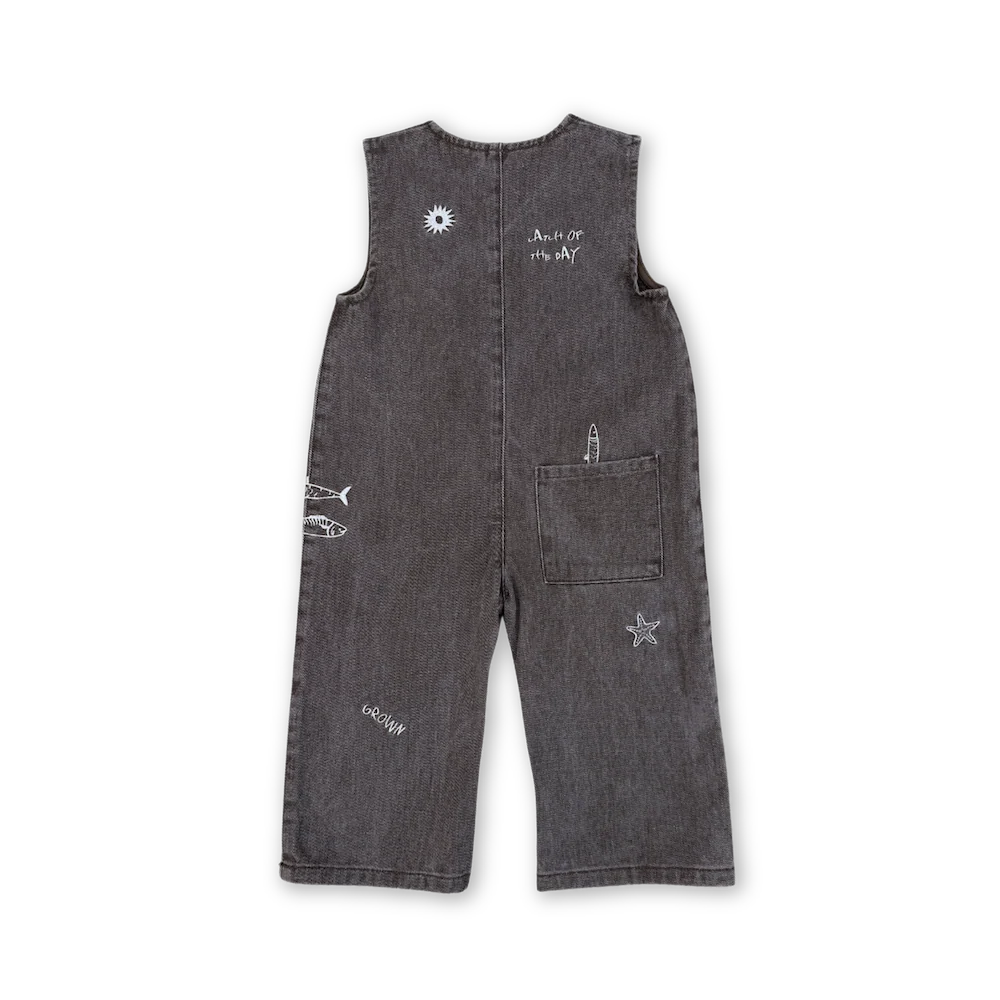 Fishy Business Denim Jumpsuit