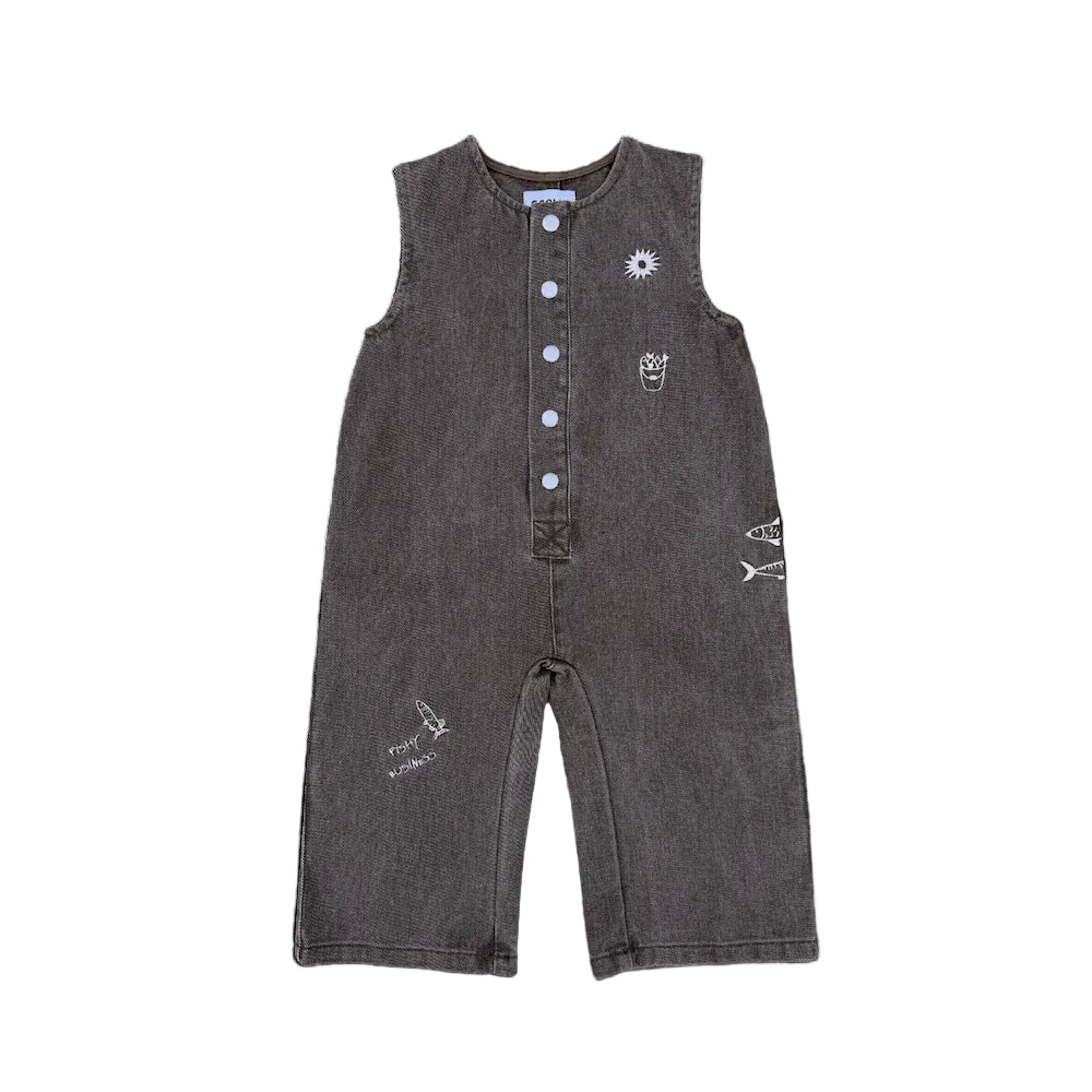 Fishy Business Denim Jumpsuit