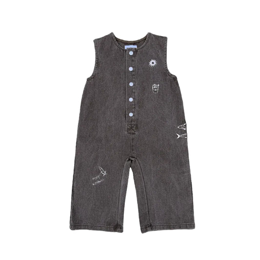 Fishy Business Denim Jumpsuit