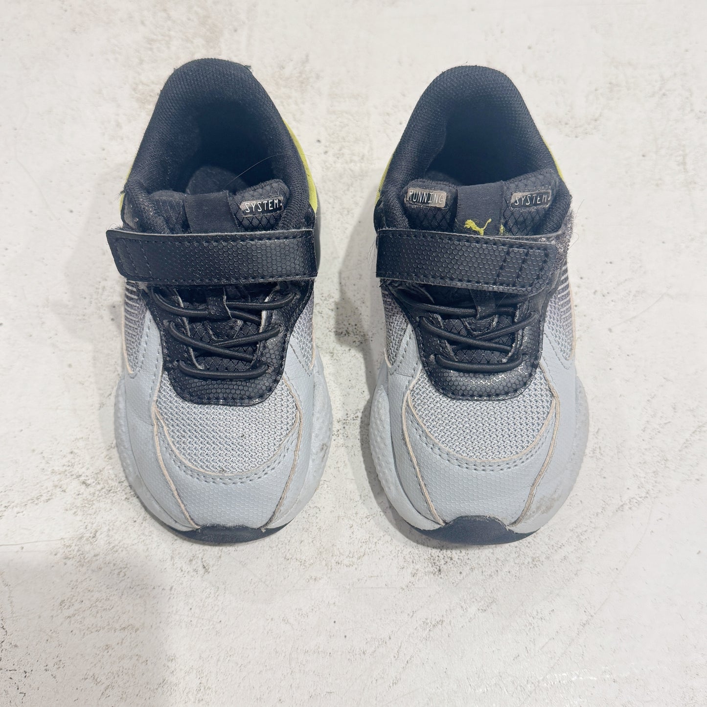 Puma Black and Grey Sneakers, Size EU23