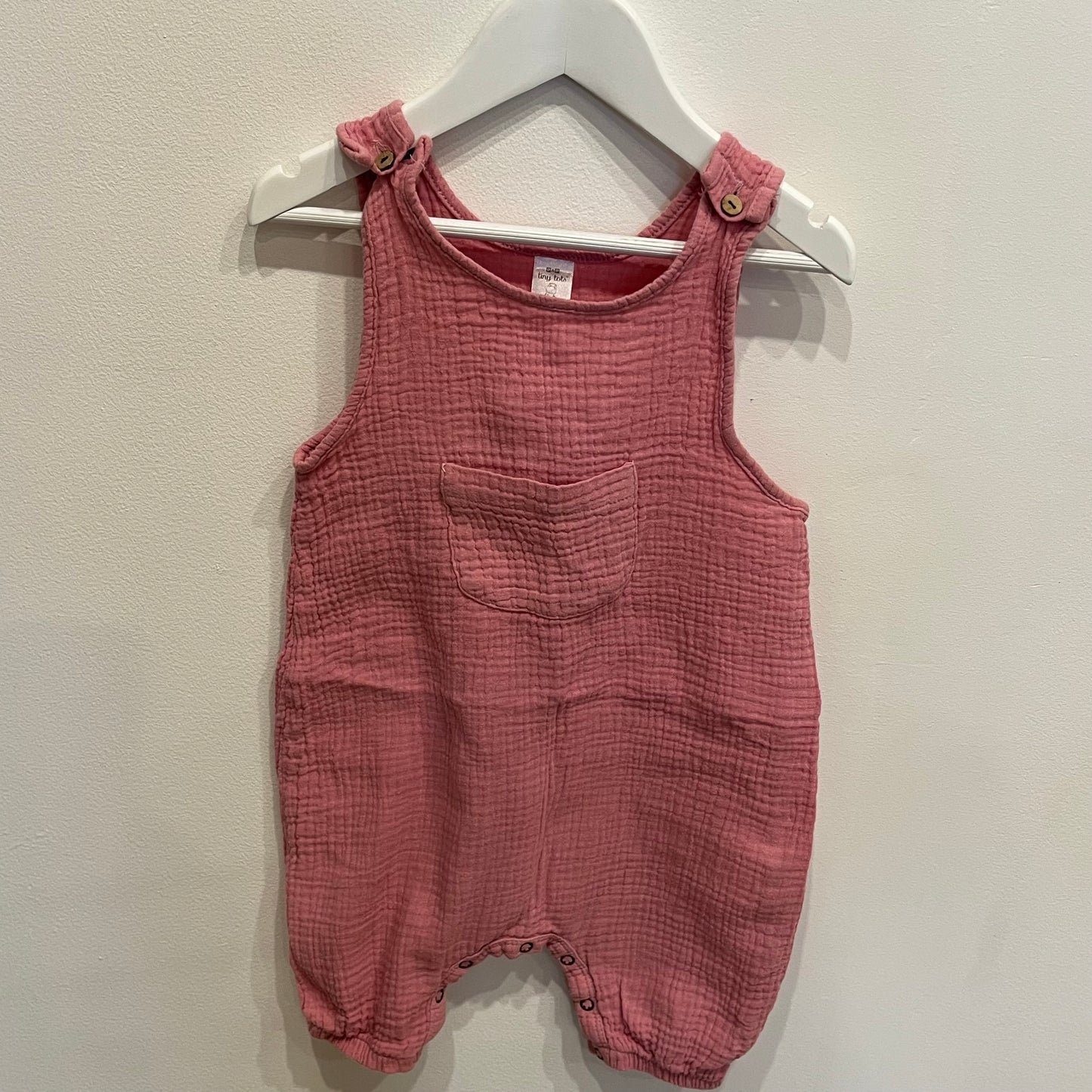TINY TOTS linen overalls, size 18-24m