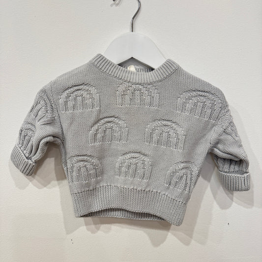 KYND BABY blue knit jumper, 0-3