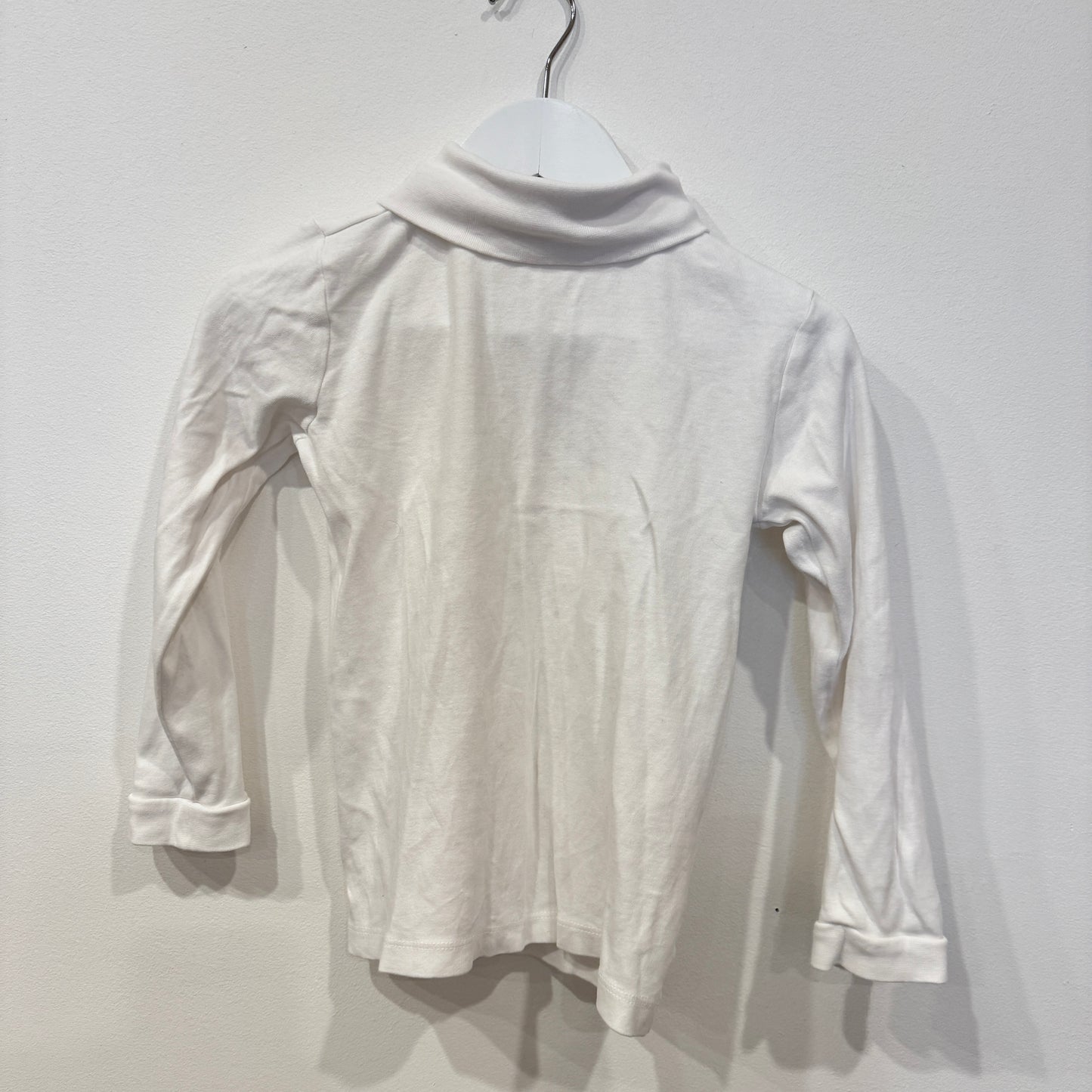 TARGET White roll neck L/S, 5y