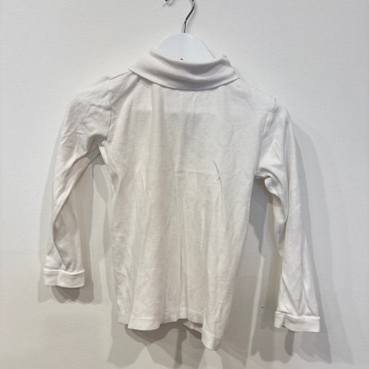 TARGET White roll neck L/S, 5y