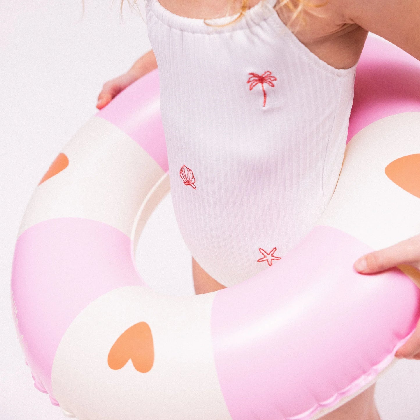 Inflatable Swim Ring, Cozy Hearts