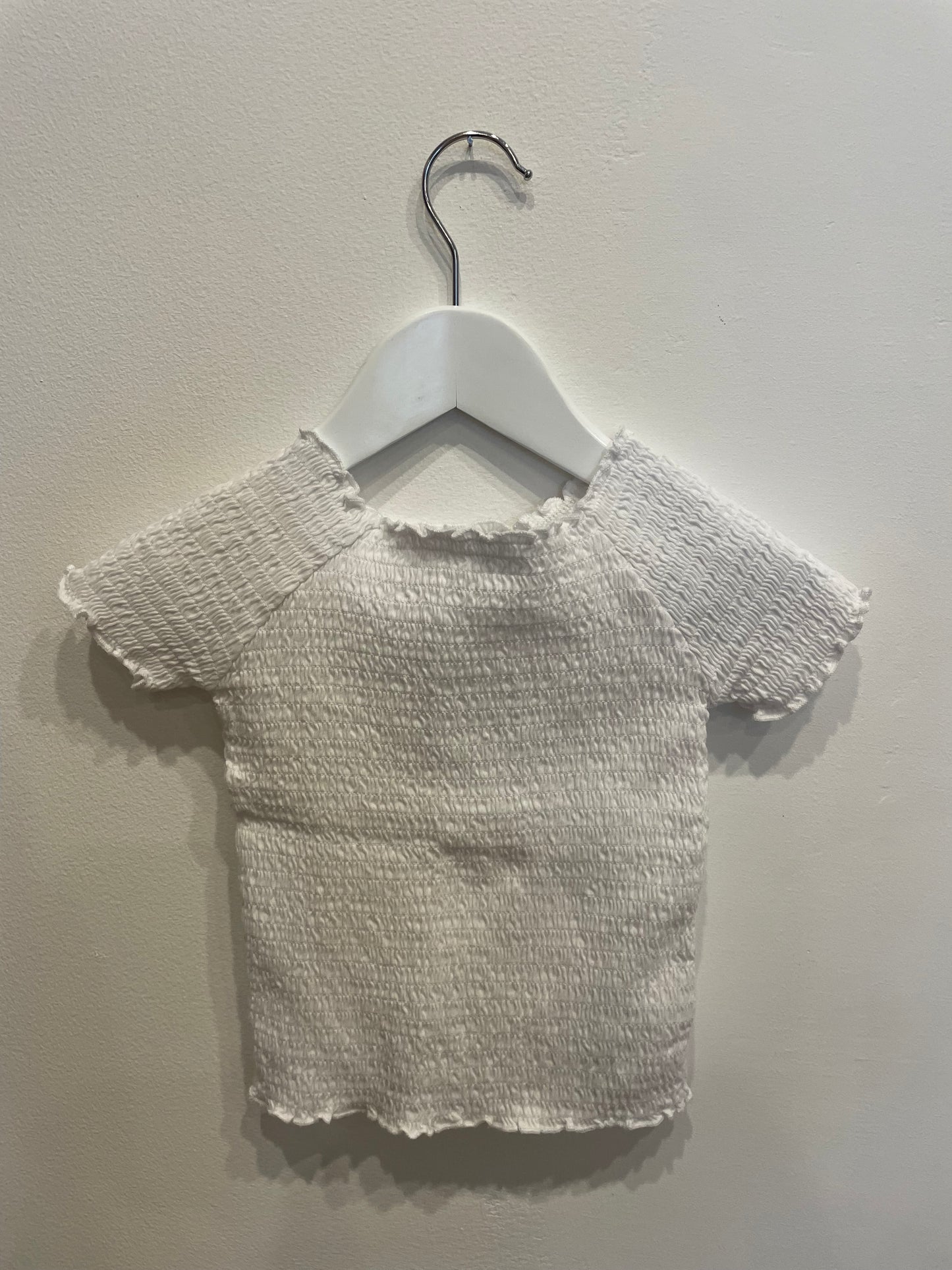 SEED white shirred Tee, size 5