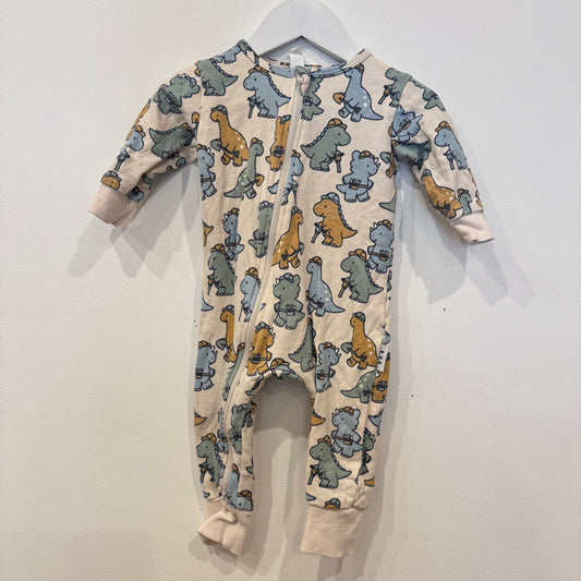 HUX BABY Dino Zipsuit, 6-12m