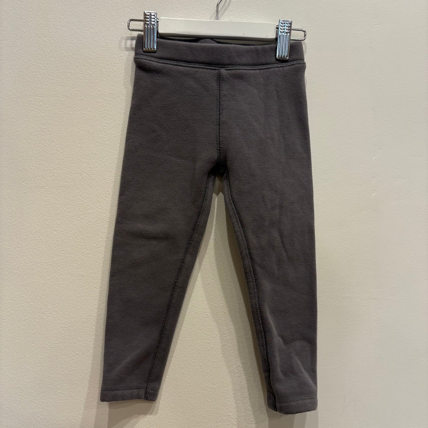 Primary Grey Fleece Leggings, size 3y