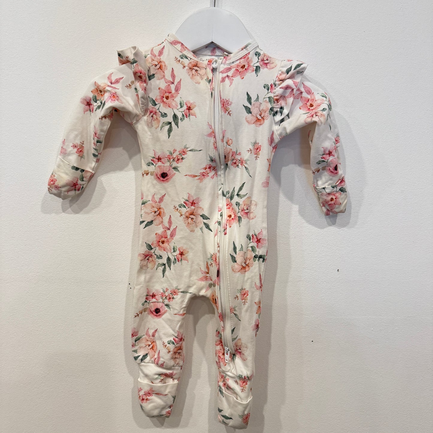 SNUGGLE HUNNY Floral Onesie, 0-3m