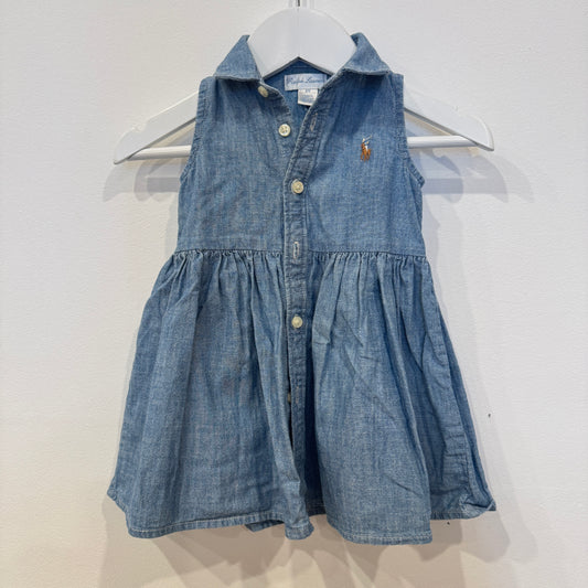RALPH LAUREN Denim Dress, 6m