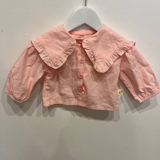 ANGOU Pink Sailor collared Shirt. Size 3-6m