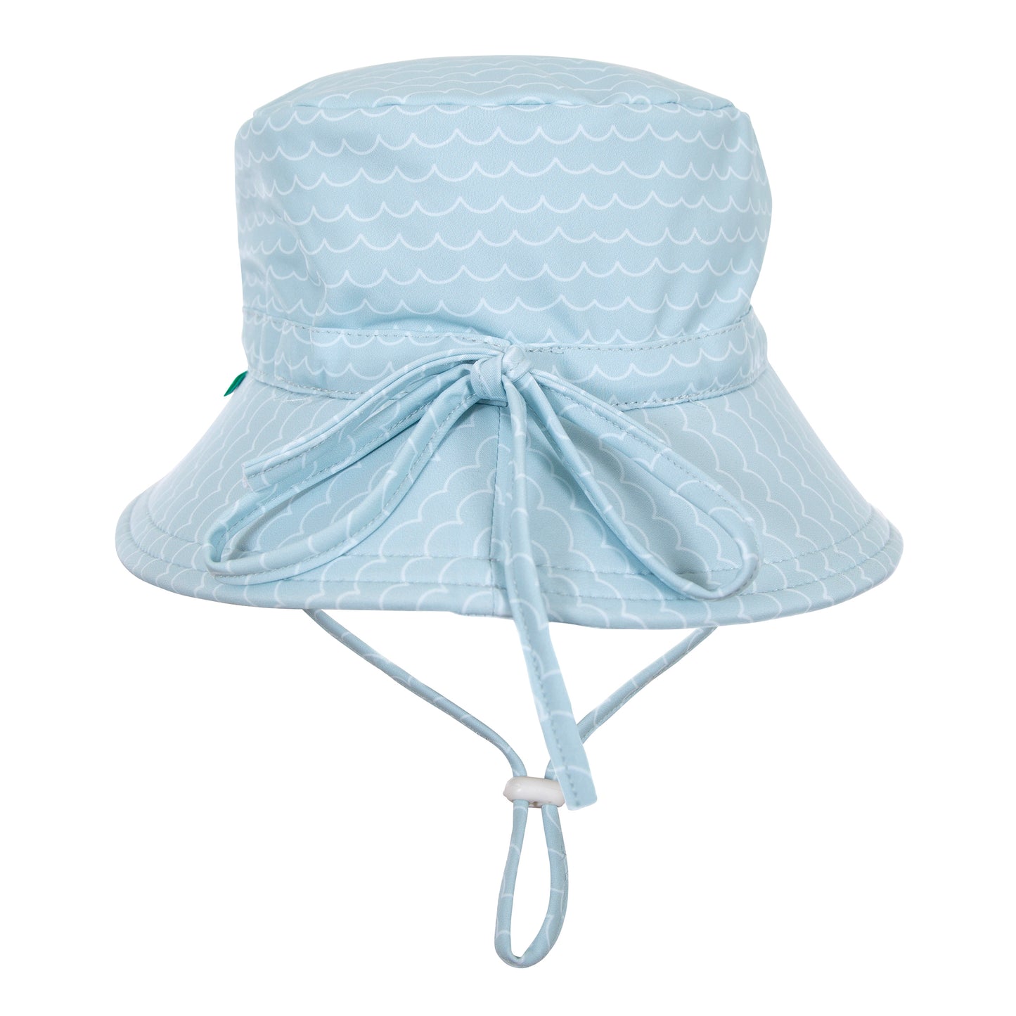 Blue Waves Wide Brim Swim Hat