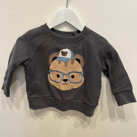 HUX BABY Bear jumper, size 12-18m