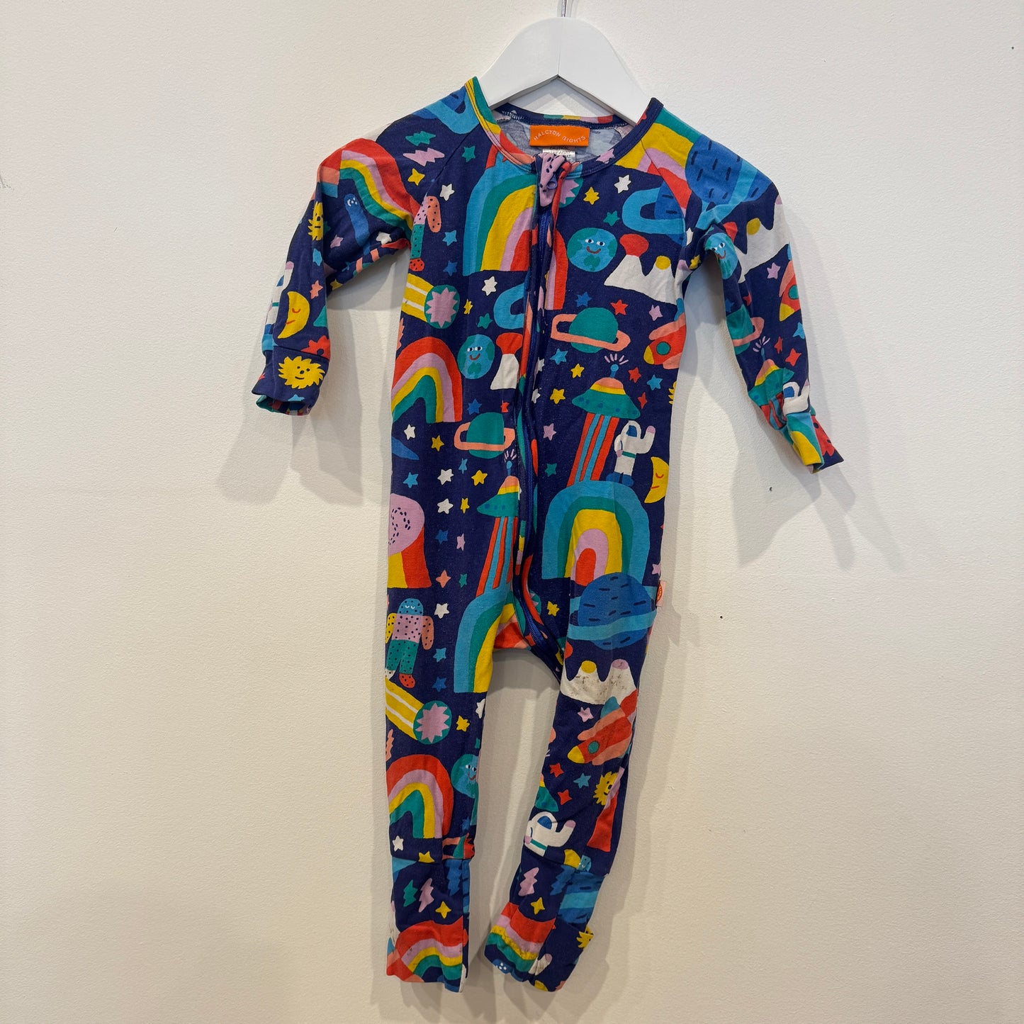 HALCYON NIGHTS Space zip suit, 12-18m