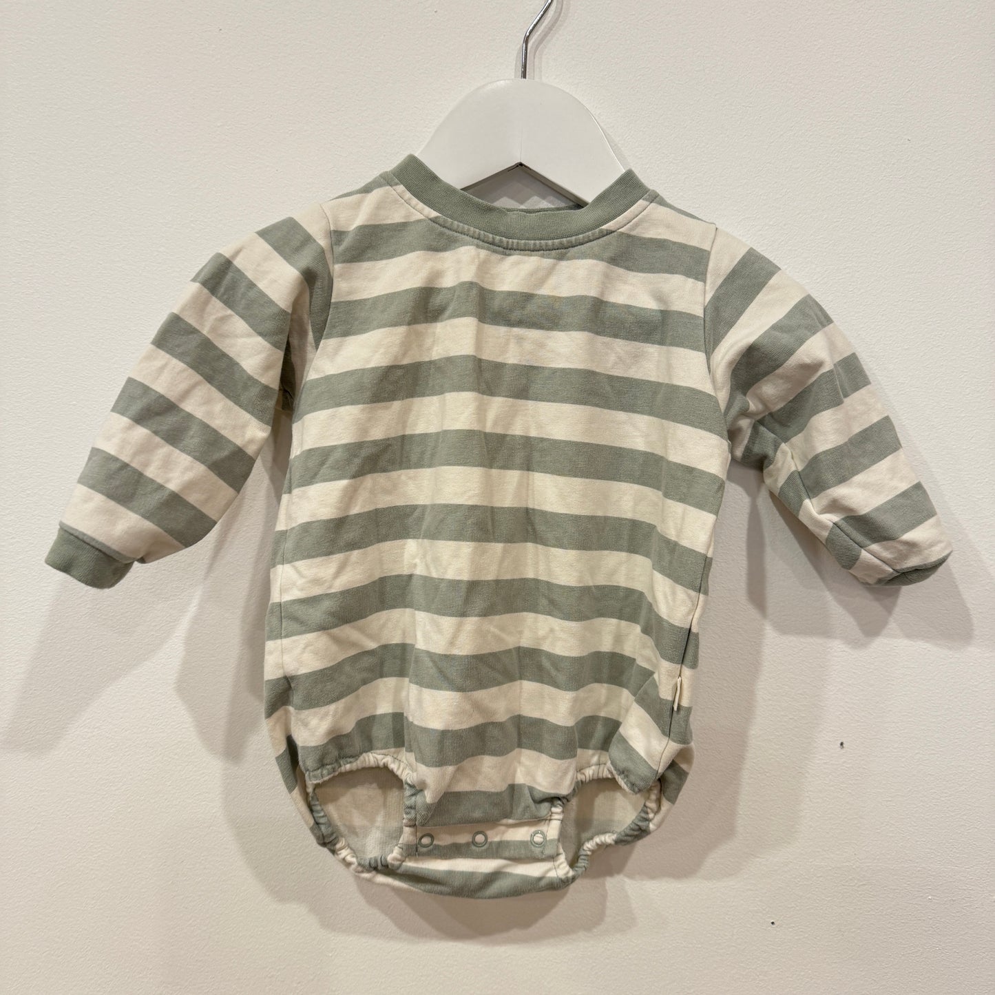 QUINCY & MAE Stripe Romper, 3-6m