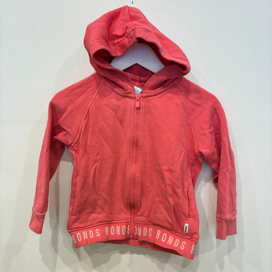 BONDS Pink Hoodie, 3/4