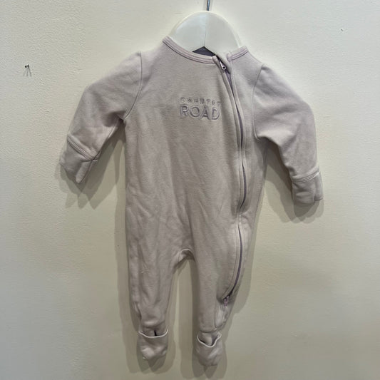 COUNTRY ROAD Purple Onesie, size 0-3m