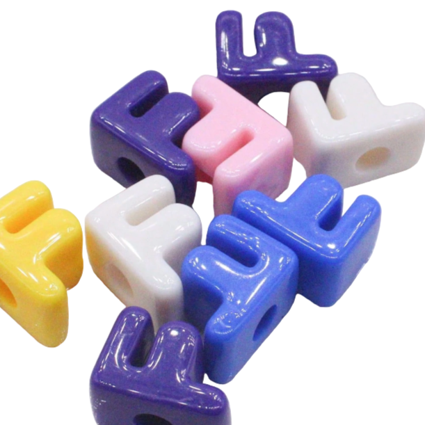 Chunky Letter Charms.