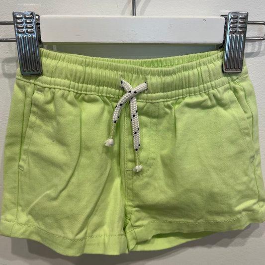 SEED Lime Green Shorts 0-3m