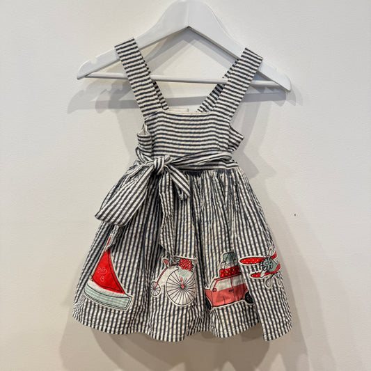SAVANNAH Stripe dress, 6-9m