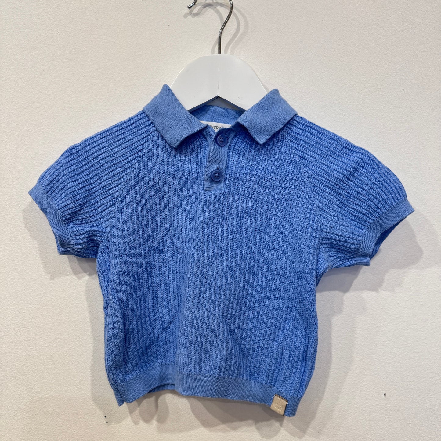 COUNTRY ROAD Blue knit polo, 6-12m