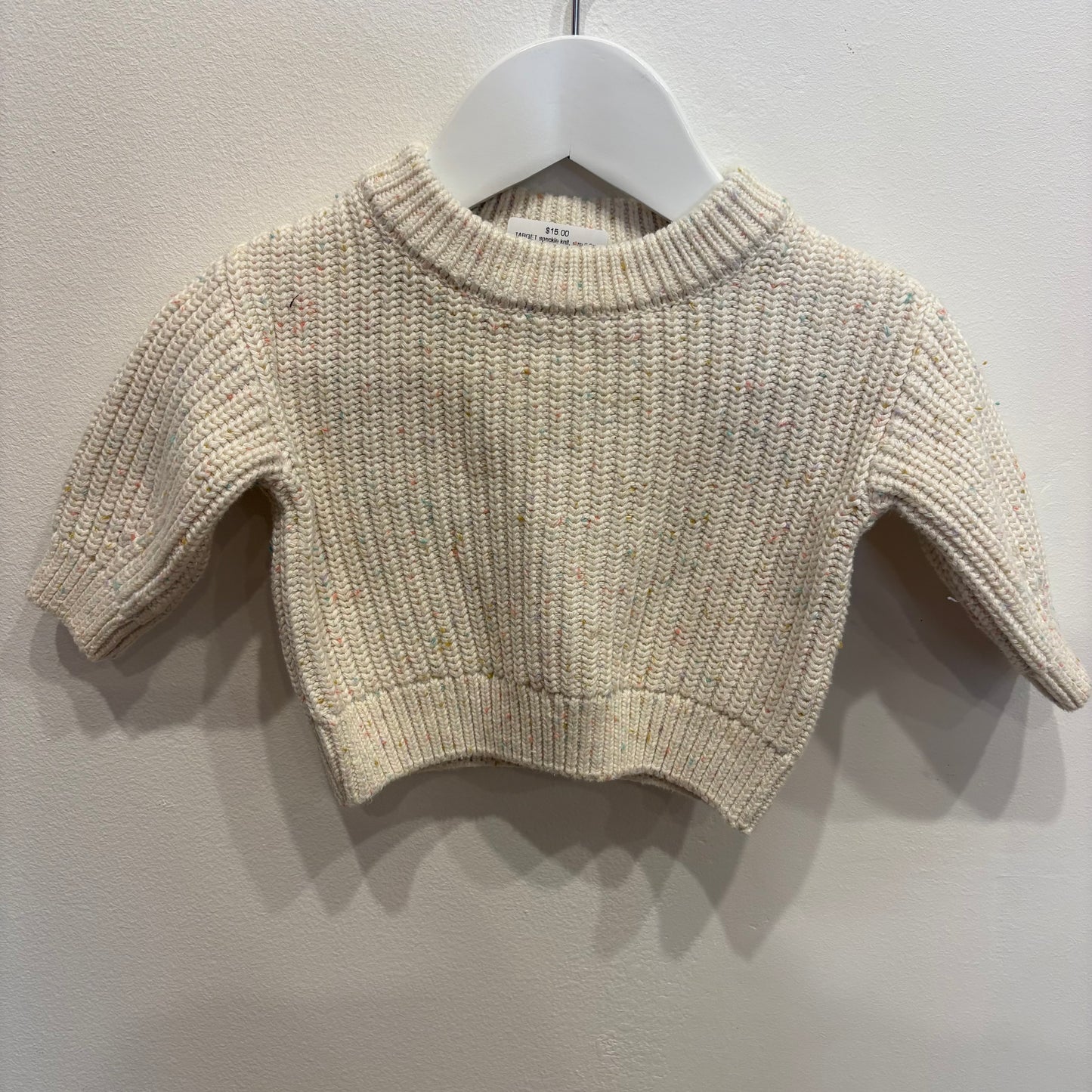 TARGET speckle knit, size 0-3m