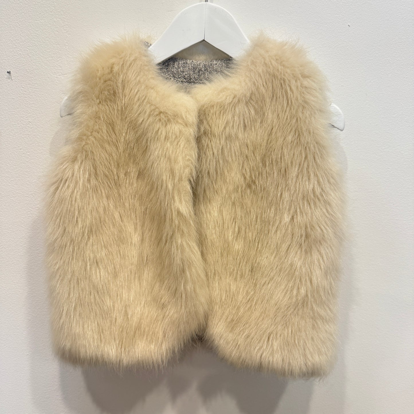 SEED Reversible Knit/Fluffy Vest, 4