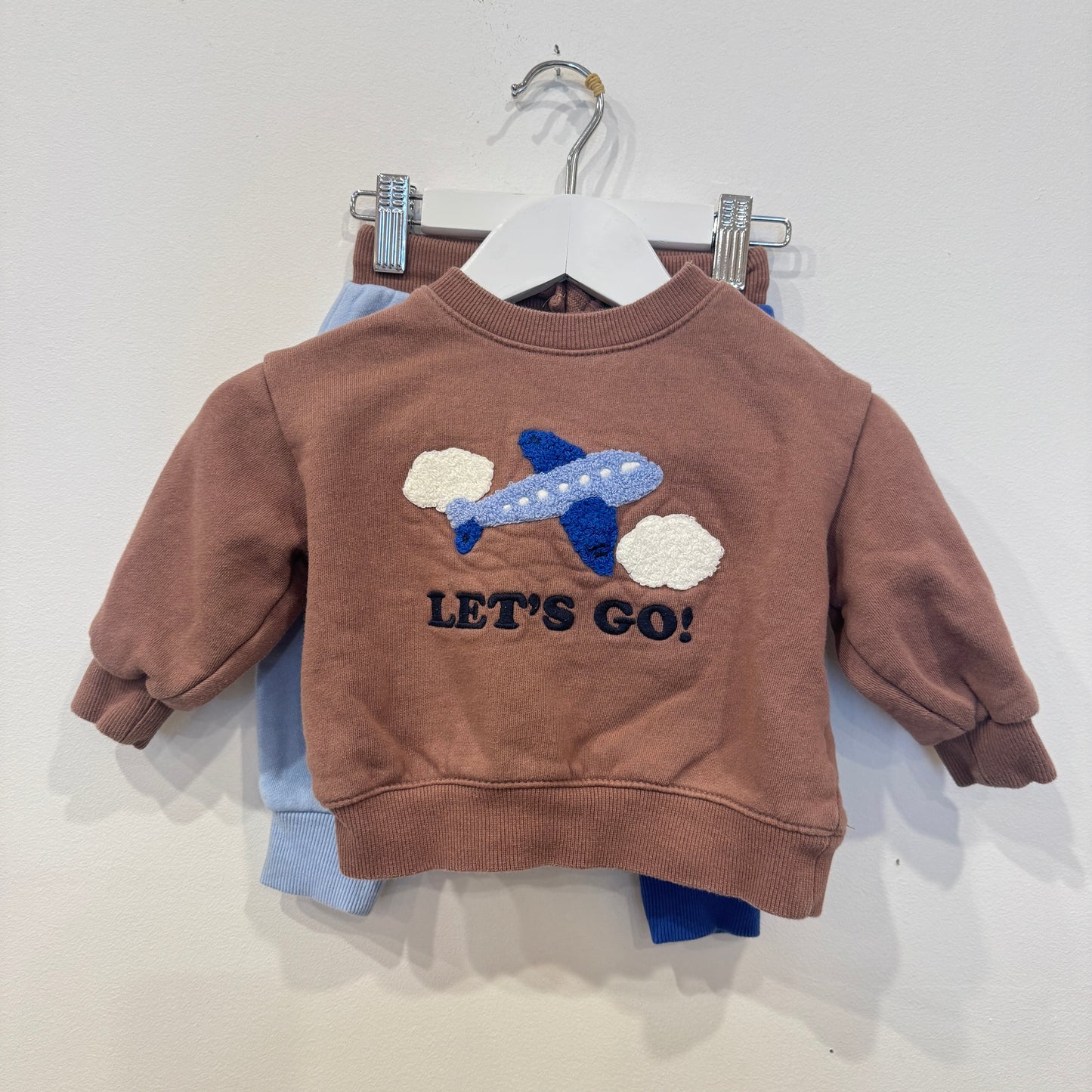 SEED plane tracksuit set, 3-6m