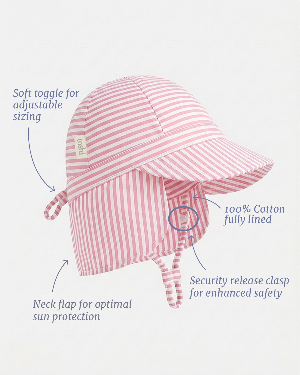 Mini Flap Cap, Blossom