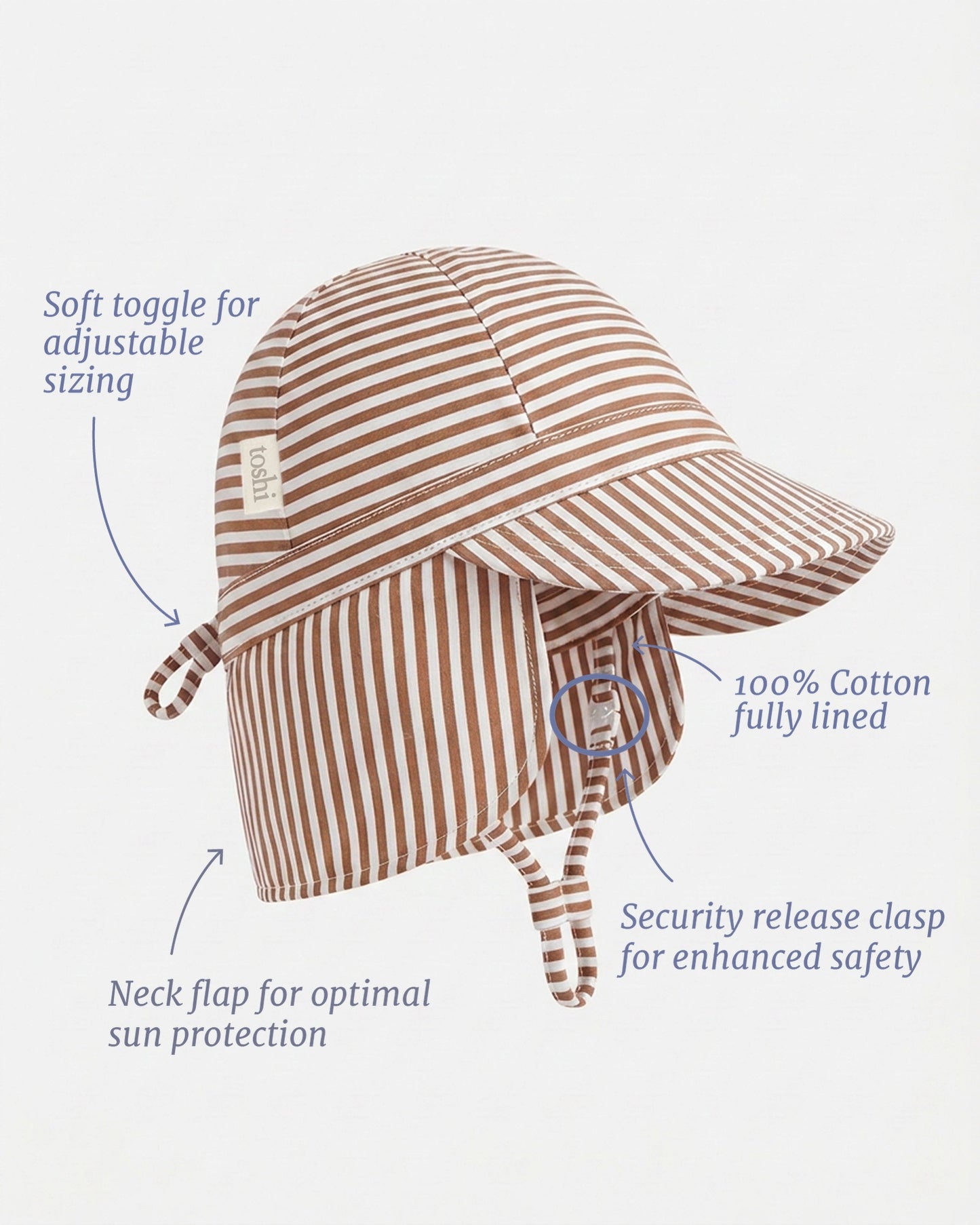 Mini Flap Cap, Mocha