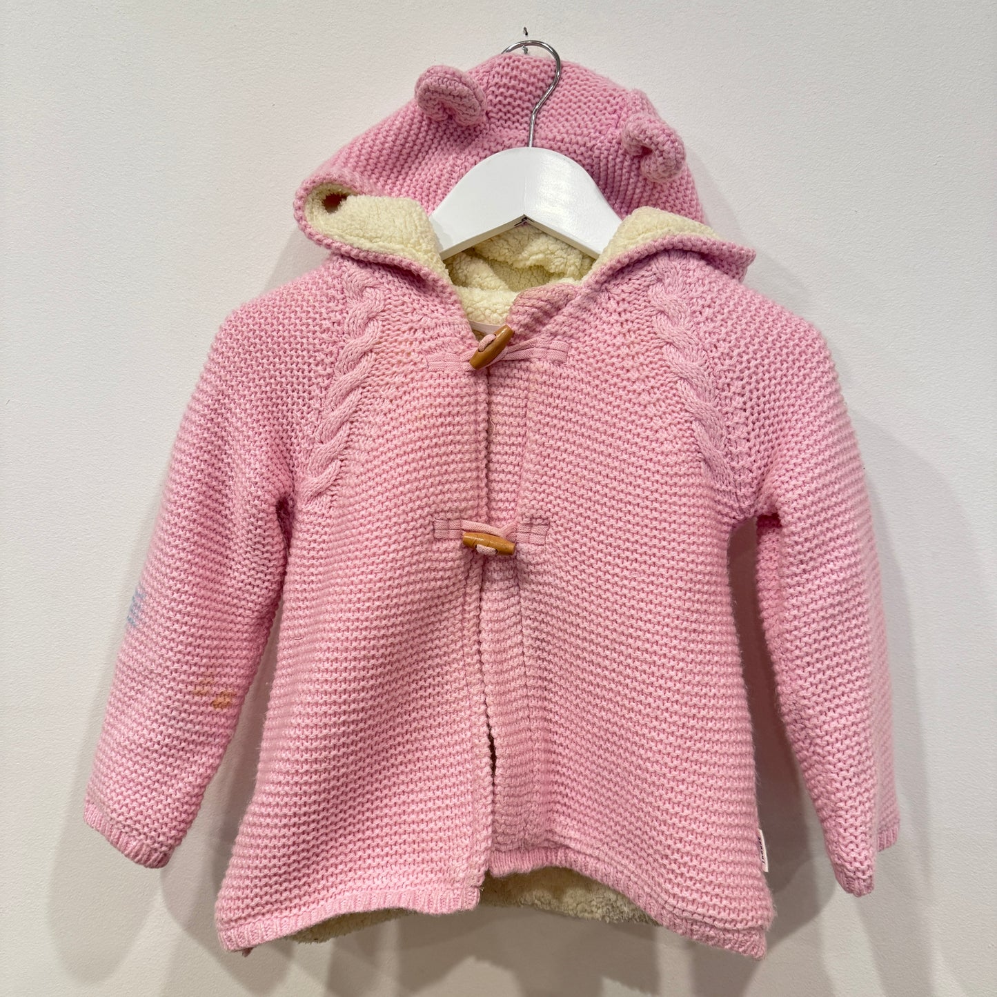SPROUT Pink knitted sherpal jacket, 2