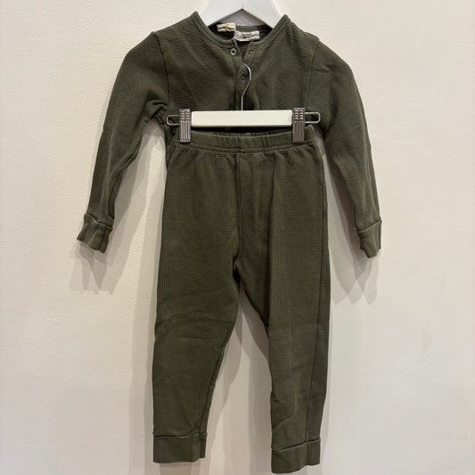 Nature Baby Waffle PJ Set, size 3y