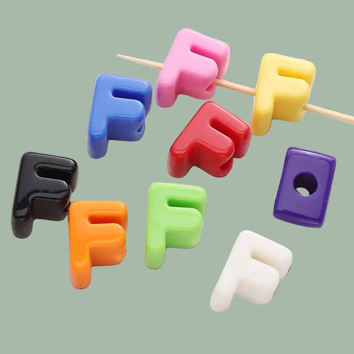 Chunky Letter Charms.
