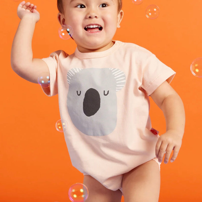 Koala Kids Bodysuit, Peach