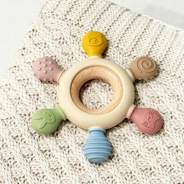 Pastel Sensory Teether